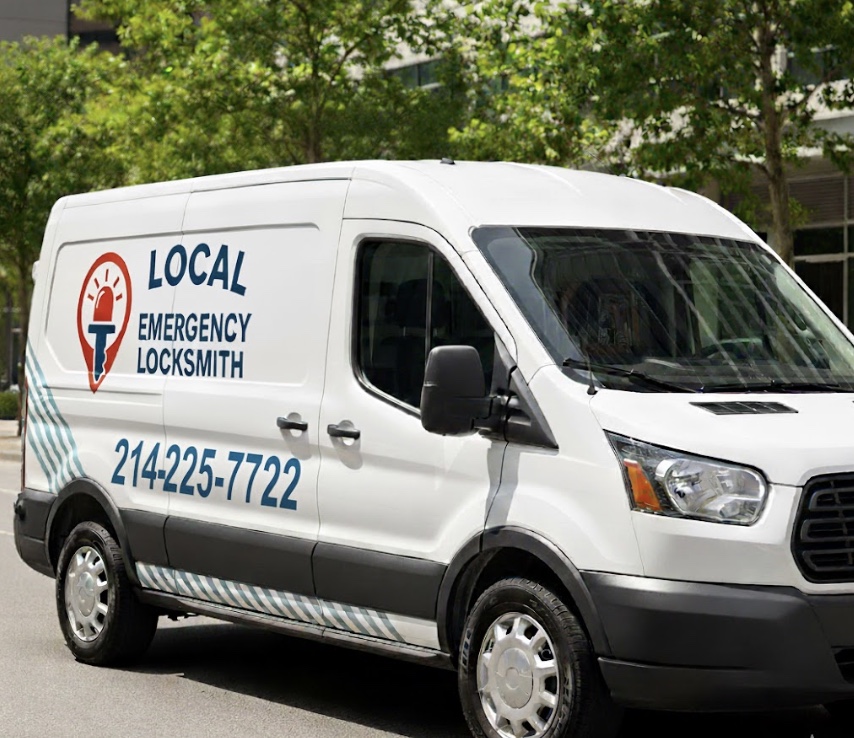 Local Emergency Locksmith professional mobile service van equipped with advanced locksmith tools and equipment serving Dallas Fort Worth metroplex with 24/7 emergency lockout services